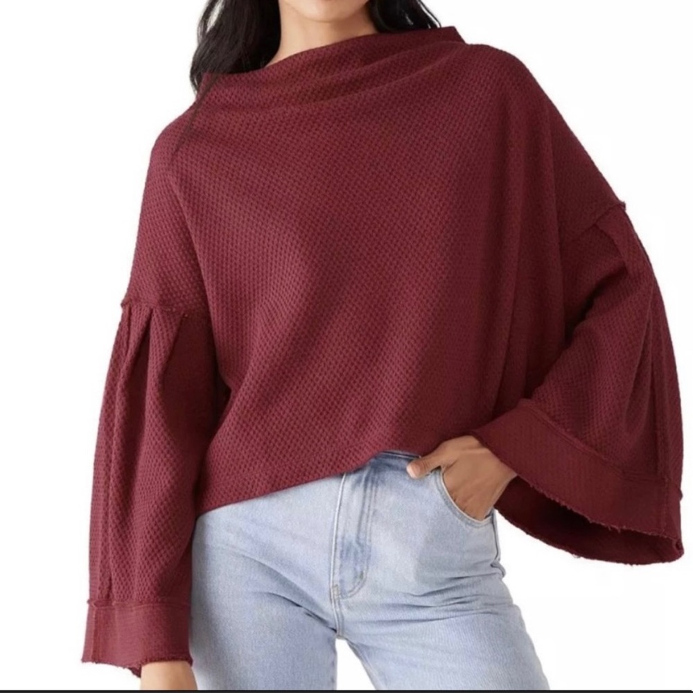 NWT Free People We the Free Top with Bell Sleeves